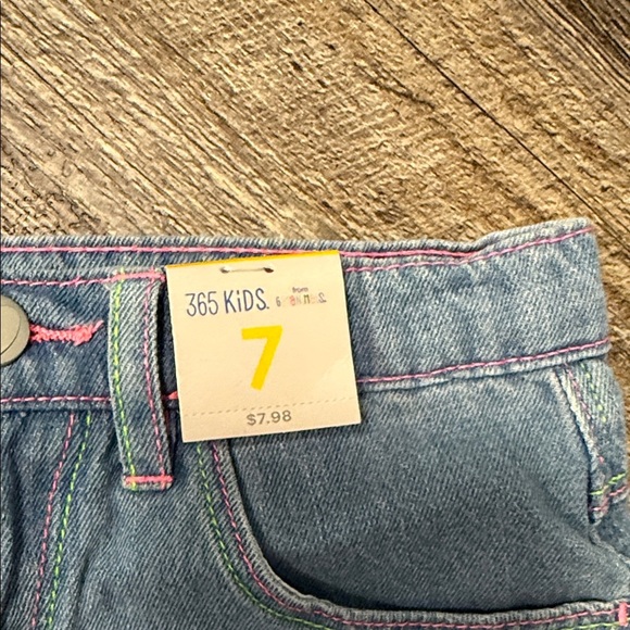 Wonder Nation Kids Embroidered Denim Shorts Set - Picture 12 of 16